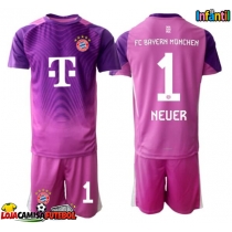 Camisa de Futebol Bayern Munich Manuel Neuer #1 Goleiro Equipamento Alternativo Infantil 2025-26 Manga Curta (+ Calças curtas)